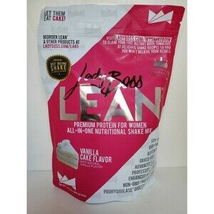 Ladyboss Lean Vanilla Cake Meal Replacement Shake for Women Protein Powder READ